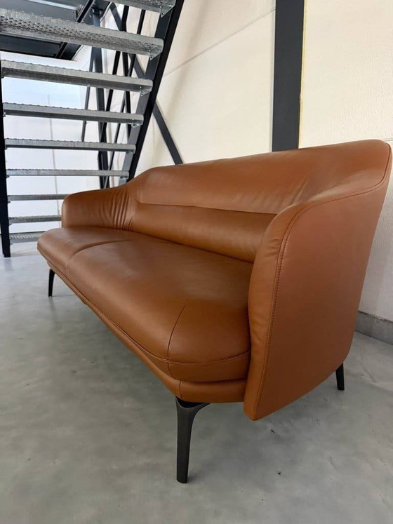 Leolux Lindo – Pelle Ceras – Ottime condizioni – Divani 3 posti, polished steel (photo 3 of 7)