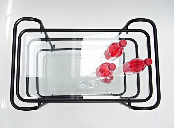 Image 1 of Ever Ready, barwagen, serveerwagen, Lambert, zwart, glas