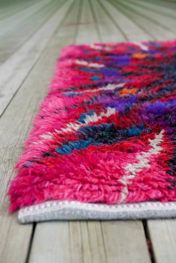 Image 1 of Swedish Tibetan Rya rug with flower by Jagarz for Rya