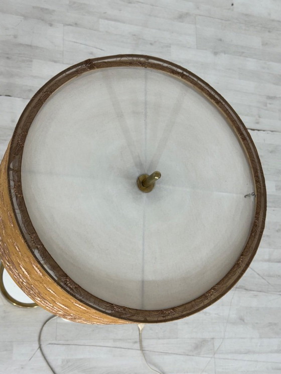 Image 1 of Mid Century Lampadaire Lampe à abat-jour Lampadaire Lampadaire Vintage