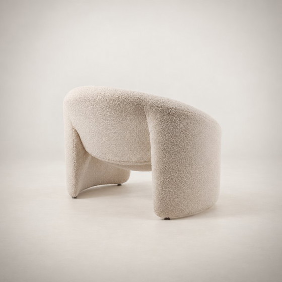 OLIVIER MOURGUE, Poltrone e poggiapiedi Montréal, Airborne Ed., 1967, Tessile, Crema, Organic Modern (foto 10 di 15)