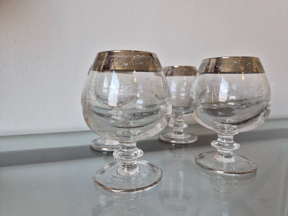 Image 1 of Copas de coñac antiguas de Murano Medici