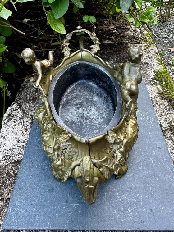 Macetas grandes para jardín de rocas, ángel Art Nouveau – Metal, Rococo (photo 8 of 18)