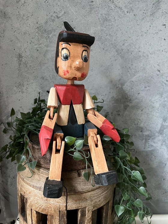Image 1 of Vintage houten Pinokkio