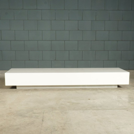 Image 1 of Vintage high-gloss highboard cabinet – walnut – 1970s
