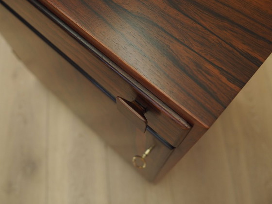 Danish Rosewood Chest of Drawers with Lockable Cabinet, 1960s, Storage cabinet, Brown (photo 11 of 17)