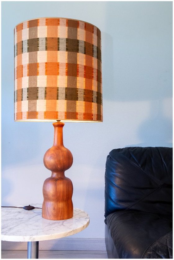 Large 60s Turned Wood Lamp JS Guy – Table lamps (photo 2 of 8)