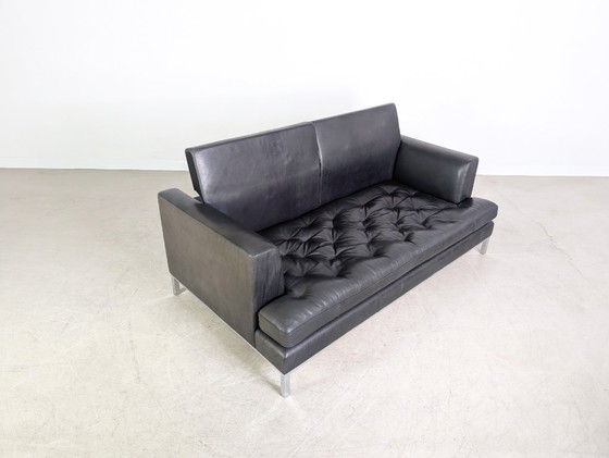 Image 1 of Divano originale de Sede DS-0040 in pelle, due posti, nero