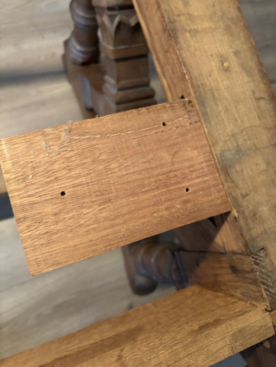 Image 1 of Antique solid oak monastery table table antique oak dining table