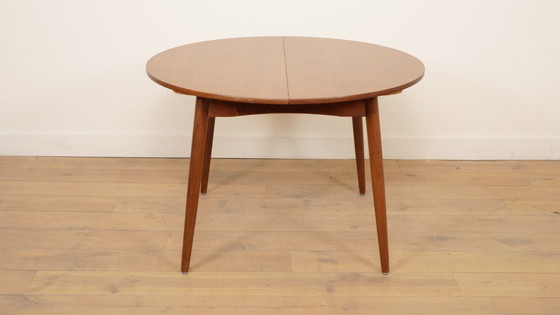 Image 1 of Vintage ronde eettafel | Uitschuifbaar | 1960s
