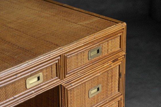 Image 1 of Bamboo Desk by Vivai Del Sud, Italy, 1970s