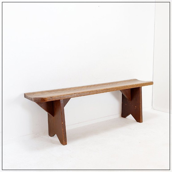 Image 1 of Panchina rustica in legno - 20° secolo