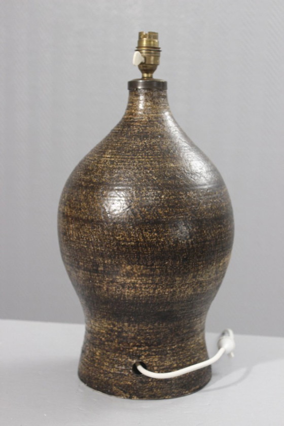 Image 1 of Georges Pelletier - Rara base per lampada a doppia luce di grandi dimensioni, Francia, anni '70