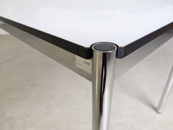 Image 1 of 2x USM Haller tafel resin wit bureau BTW parelgrijs
