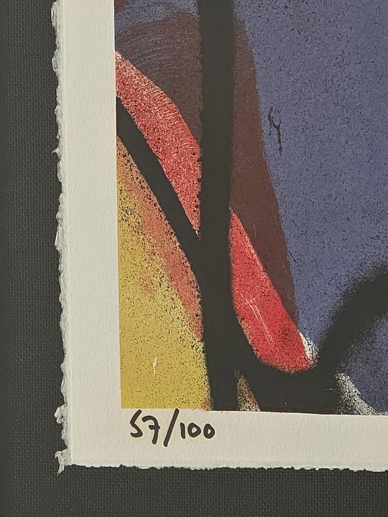 Image 1 of Herman Brood - The Colourful Cow - 57/100 - Hand signed