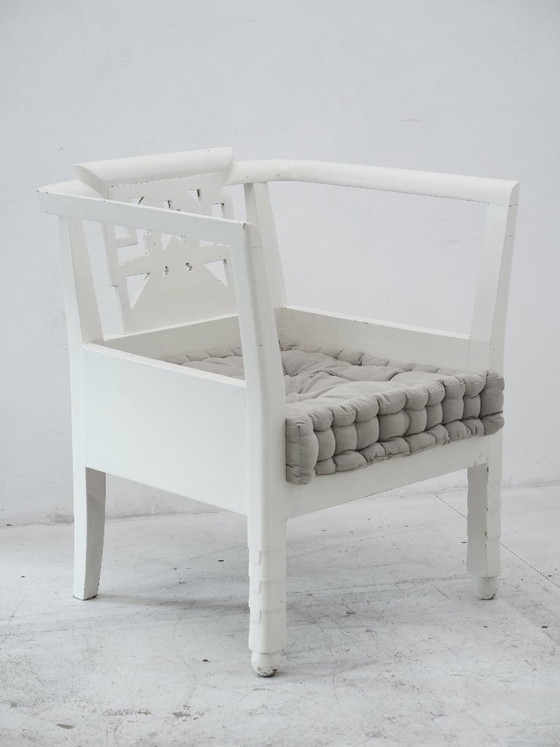 Art Deco, Belle Époque Armchair attributed to Ateliers Martine – Side chairs, Wood (photo 2 of 26)