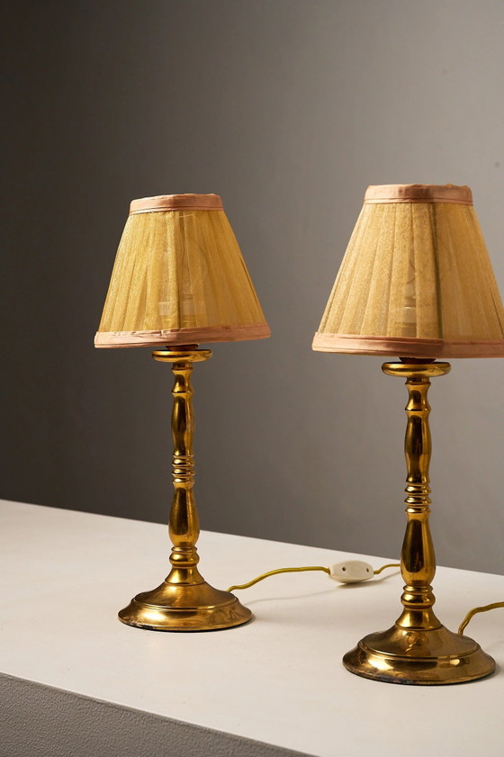 Hollywood Regency Brass Table Lamp, Europe, 1970s (photo 9 of 9)