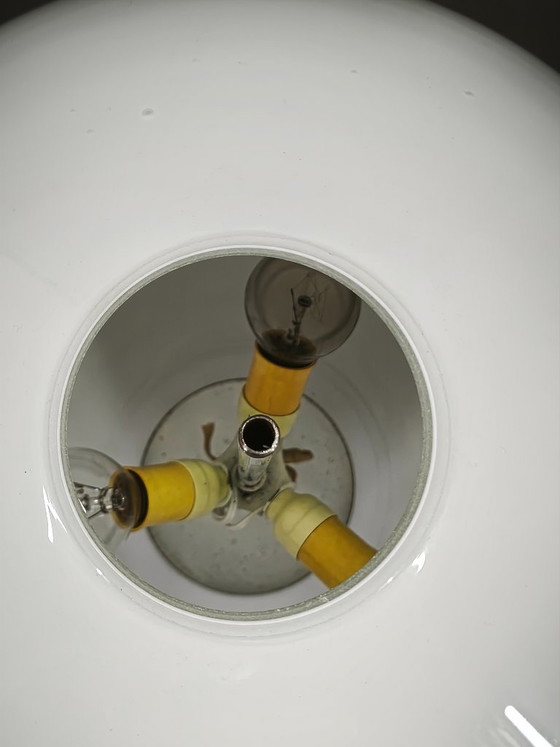 Italienische Space Age Tischlampe aus Opalglas und blauem Metall, 1970er Jahre – Tischlampen (photo 5 of 13)