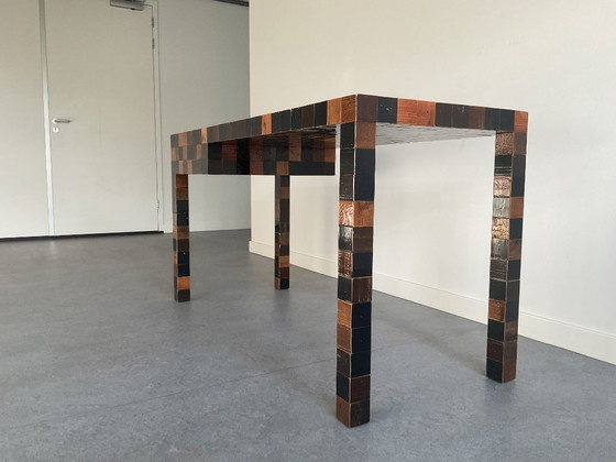 Original Piet Hein Eek – Waste Desk 60x60 (Brown/Natural Tones) – Top Condition With Invoice – Wood (photo 12 of 12)