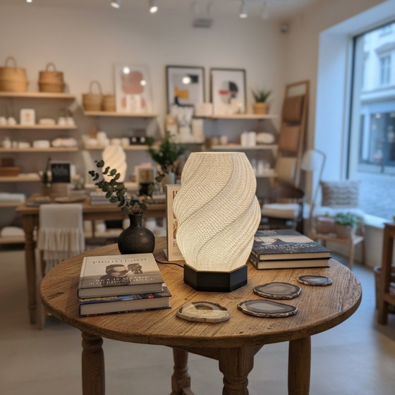 Image 1 of Vortella – Sculptural Table Lamp (Wireless or Wired)