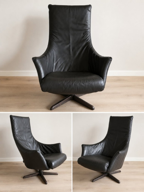 Image 1 of Lederen design relaxfauteuil