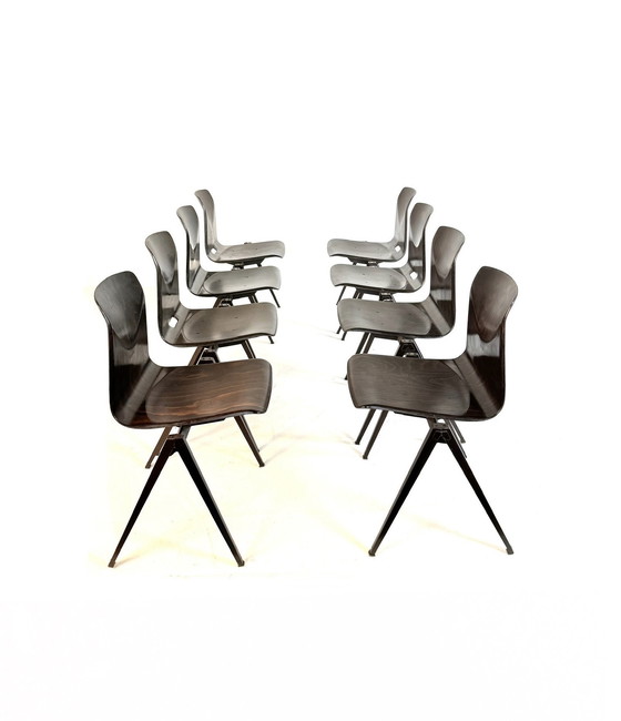 Image 1 of 8x eetkamerstoel model S22, Galvanitas ‘60