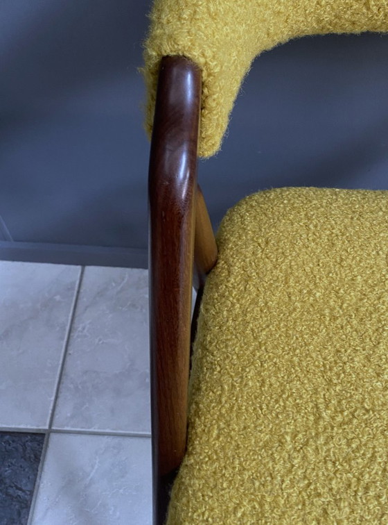 Image 1 of Sedia Thomas Harlev modello 205 per Farstrup in Boucle giallo