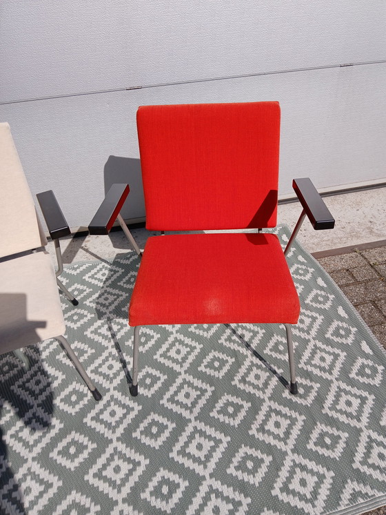 Image 1 of 2 x 2 x Industrial Armchairs Gispen Design Wim Rietveld Model 415/1401