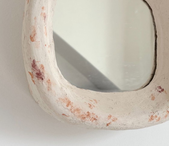 Image 1 of Franse hedendaagse keramische spiegel, "Roma" van Renzo Maar