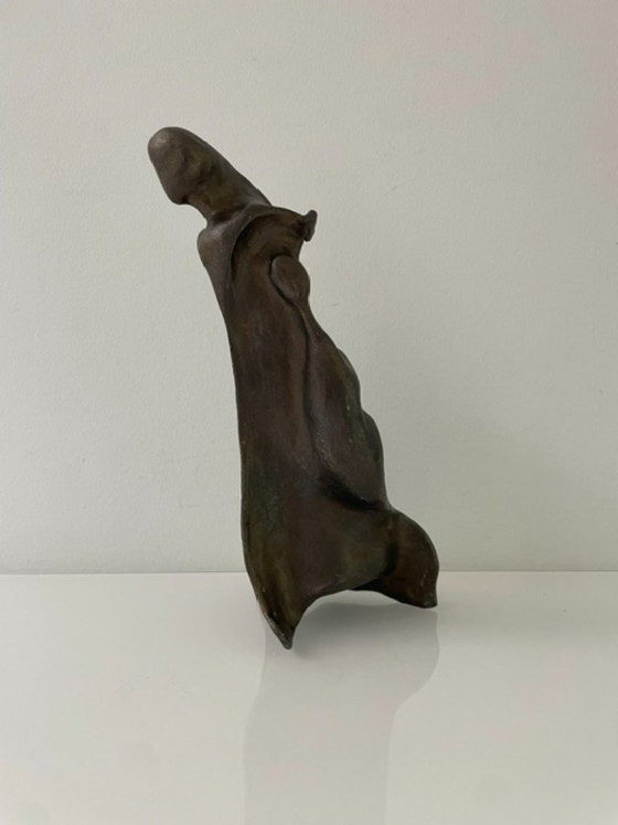 Image 1 of Expressieve sculptuur figuur in de wind - futuristisch