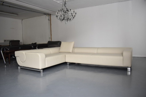 Canapé d'angle Leolux B-Flat Design exclusif, état neuf. – hoekbanken, Aluminium (photo 2 of 9)