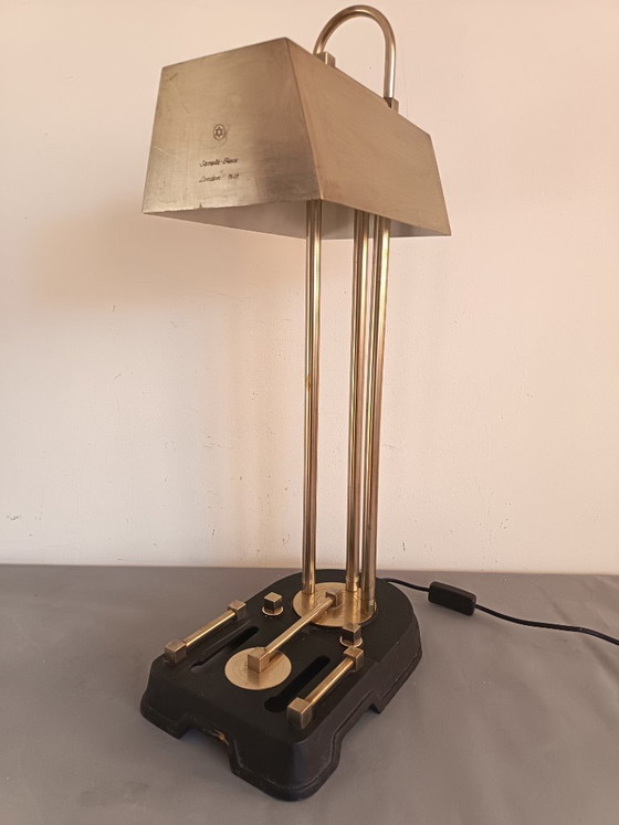 Image 1 of Lampe de table Bauhaus, prototype - Londres 1931. Design de Marcel Breuer ?