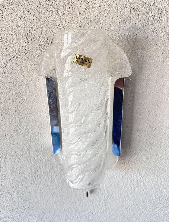 Image 1 of Vintage paar Murano muurlampen