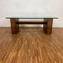 Table en verre Mid Century, 1970