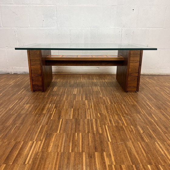 Image 1 of Mid Century Glastisch, 1970er Jahre