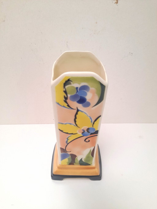 Vase Art Déco en céramique tcheque