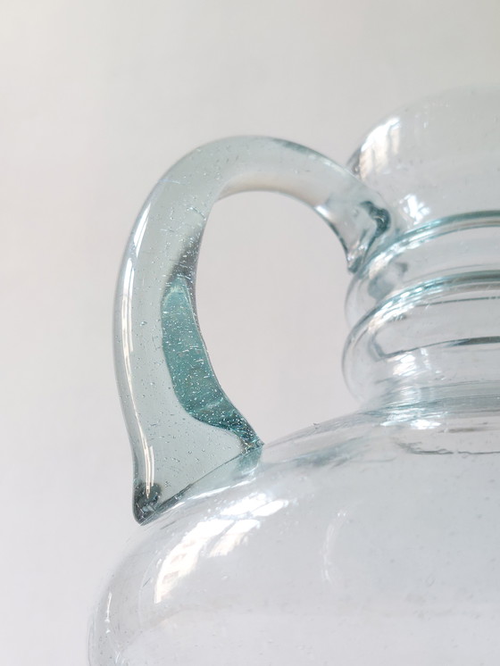 Image 1 of Coppia di caraffe/brocche in vetro vintage di metà secolo