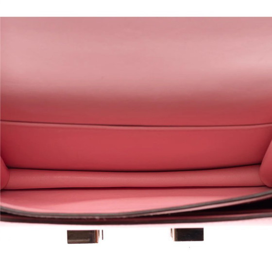 Image 1 of Zak HERMES Constance en Cuir Rose - 103441