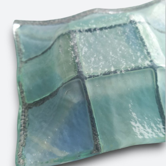 Image 1 of Vintage Murano handmade studio glass object - fused mosaic design