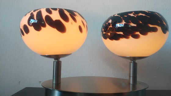 Image 1 of 2 x Massive lampen set metaal retro design