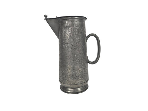 Jarra de peltre Kut Hing Swatow - China - Jarra con pico - Jarra para verter - Peltre - 1890/1900