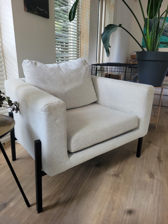 Image 1 of Reposapiés Ikea Rib Negro y Gris Claro