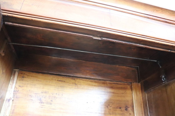 Image 1 of Large Wardrobe 4 Doors in Solid Walnut, Italy 19th Century
