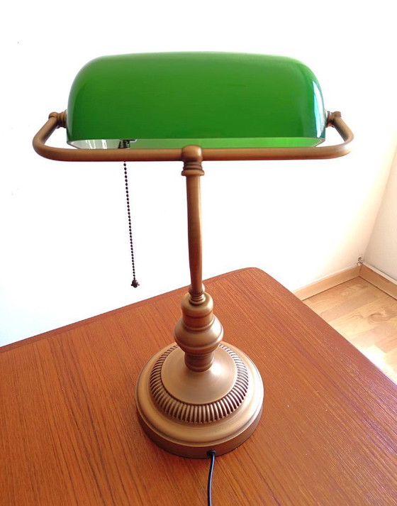 Image 1 of Vintage "Banker" Table Lamp -