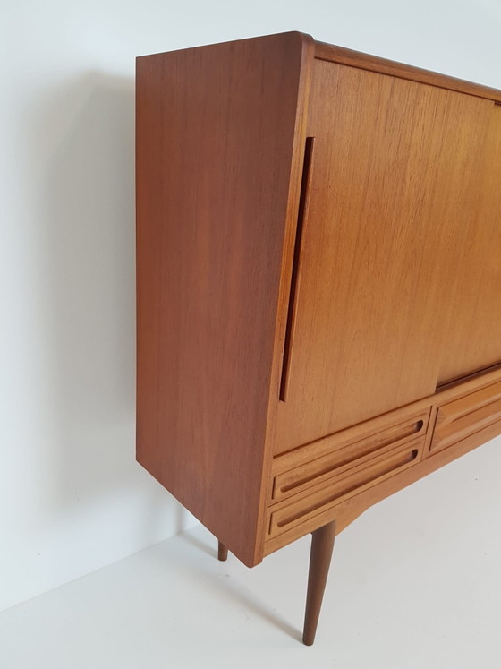 Vintage Wandkast Johannes Andersen Deens Teak Highboard – Wood (photo 6 of 15)