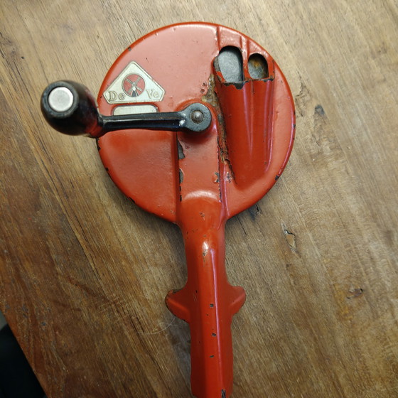 Image 1 of Affettatrice manuale vintage per verdure – De Ve (rossa)