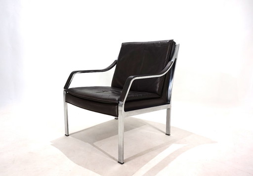 Sedia da salotto in pelle Knoll Art Collection di Rudolf B. Glatzel, 1970
