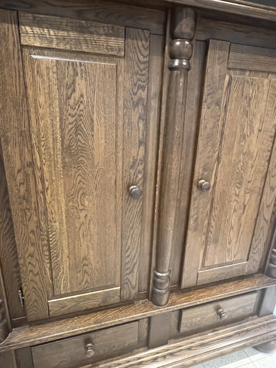 Image 1 of Donker eikenhouten broodkast