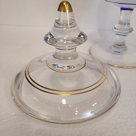 Image 1 of Coupe ou vase en verre « Jupiter », Léon Ledru pour Val Saint-Lambert, f. s. XIX / p. XX – Belgique