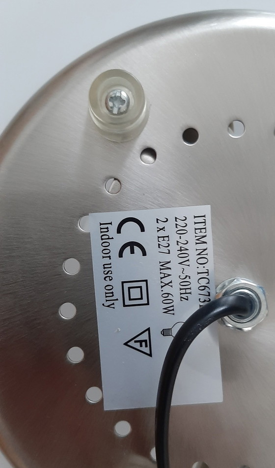 Image 1 of Tafellamp van opalineglas